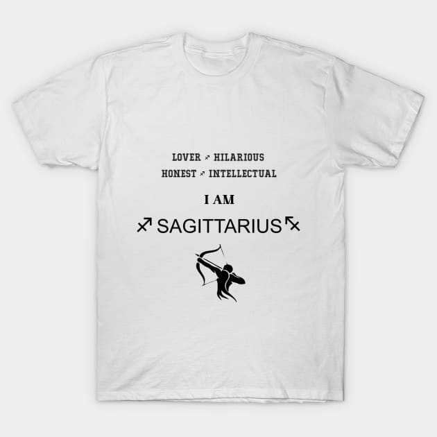 Sagittarius horoscope T-Shirt by 2 souls